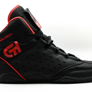 Revival Wrestling Shoe Black Red