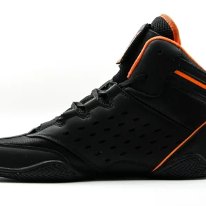 Revival Wrestling Shoe – Black Orange