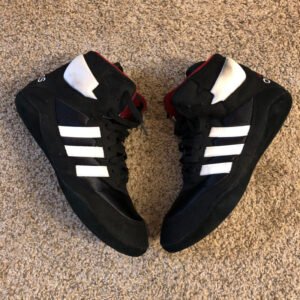 Adidas Black and White Absolute Wrestling Shoes