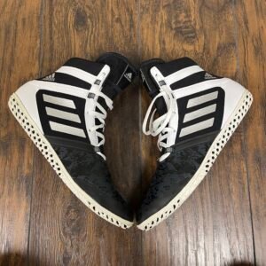 Adidas Black and White Flying Impact Wrestling Shoes