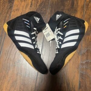 Adidas Black and White Pretereo Wrestling Shoes
