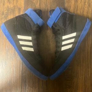 Adidas Blue and Black Combat Speed 4 Wrestling Shoes
