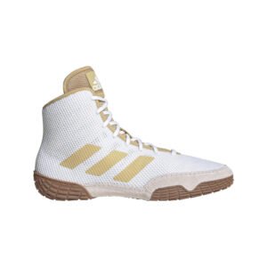 Adidas | FZ5389 | Tech Fall 2.0 | White/Vegas Gold Wrestling Shoes