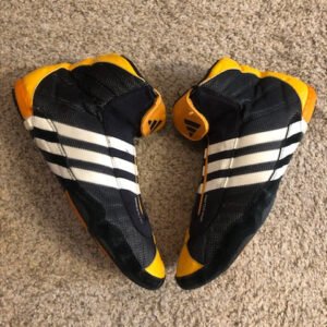 Adidas Yellow and Black Sydney 2000 EQT Wrestling Shoes
