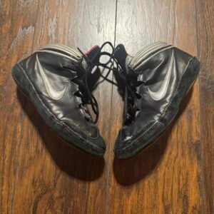 Nike Black and Silver Kolat 2000 Wrestling Shoes