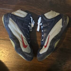 Nike Blue and Red Kolat International Wrestling Shoes