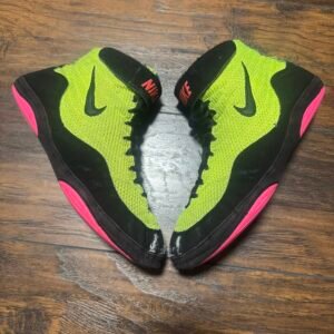 Nike Rio Lime Green, Pink, and Black Olympic Edition Inflict Wrestling Shoes
