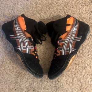 Sample Asics Black and Orange Ultratek Wrestling Shoes